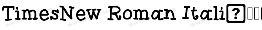 TimesNew Roman Itali字体转换